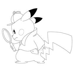 Dessin à colorier: Pikachu (Jeux Vidéos) #177213 - Coloriages à Imprimer Gratuits