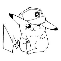 Coloriage Pikachu (Jeux Vidéos) #177220 à imprimer et colorier