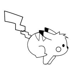 Coloriage Pikachu (Jeux Vidéos) #177222 à imprimer et colorier