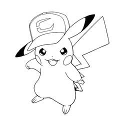 Dessin à colorier: Pikachu (Jeux Vidéos) #177229 - Coloriages à Imprimer Gratuits