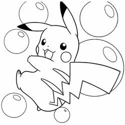 Dessin à colorier: Pikachu (Jeux Vidéos) #177234 - Coloriages à Imprimer Gratuits