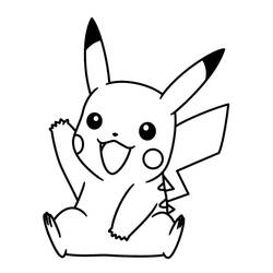 Dessin à colorier: Pikachu (Jeux Vidéos) #177236 - Coloriages à Imprimer Gratuits