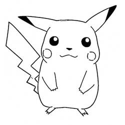 Dessin à colorier: Pikachu (Jeux Vidéos) #177237 - Coloriages à Imprimer Gratuits
