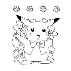 Dessin à colorier: Pikachu (Jeux Vidéos) #177246 - Coloriages à Imprimer Gratuits