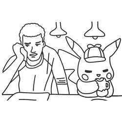 Coloriage Pikachu (Jeux Vidéos) #215402 à imprimer et colorier