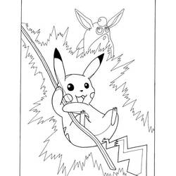 Dessin à colorier: Pikachu (Jeux Vidéos) #215406 - Coloriages à Imprimer Gratuits