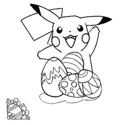 Dessin à colorier: Pikachu (Jeux Vidéos) #215409 - Coloriages à Imprimer Gratuits