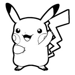 Dessin à colorier: Pikachu (Jeux Vidéos) #215411 - Coloriages à Imprimer Gratuits