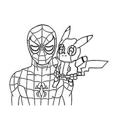 Coloriage Pikachu (Jeux Vidéos) #215420 à imprimer et colorier