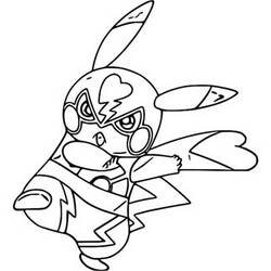 Coloriage Pikachu (Jeux Vidéos) #215421 à imprimer et colorier