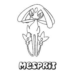 Coloriage Pokémon Légendaire (Jeux Vidéos) #202430 à imprimer et colorier