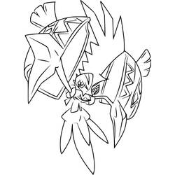 Coloriage Pokémon Légendaire (Jeux Vidéos) #202460 à imprimer et colorier