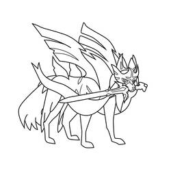 Coloriage Pokémon Légendaire (Jeux Vidéos) #202465 à imprimer et colorier