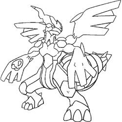 Coloriage Pokémon Légendaire (Jeux Vidéos) #202467 à imprimer et colorier