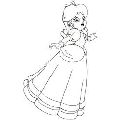 Dessin à colorier: Princesse Daisy (Jeux Vidéos) #219035 - Coloriages à Imprimer Gratuits