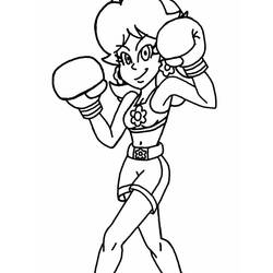 Dessin à colorier: Princesse Daisy (Jeux Vidéos) #219038 - Coloriages à Imprimer Gratuits
