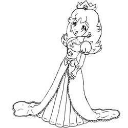 Dessin à colorier: Princesse Daisy (Jeux Vidéos) #219041 - Coloriages à Imprimer Gratuits