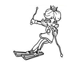 Dessin à colorier: Princesse Daisy (Jeux Vidéos) #219042 - Coloriages à Imprimer Gratuits
