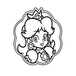 Dessin à colorier: Princesse Daisy (Jeux Vidéos) #219046 - Coloriages à Imprimer Gratuits