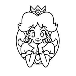 Dessin à colorier: Princesse Daisy (Jeux Vidéos) #219063 - Coloriages à Imprimer Gratuits