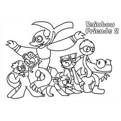 Coloriage Rainbow Friends (Jeux Vidéos) #201283 à imprimer et colorier