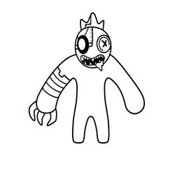 Coloriage Rainbow Friends (Jeux Vidéos) #201287 à imprimer et colorier