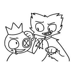 Coloriage Rainbow Friends (Jeux Vidéos) #201290 à imprimer et colorier