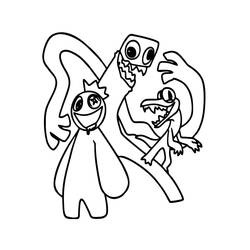 Coloriage Rainbow Friends (Jeux Vidéos) #201296 à imprimer et colorier