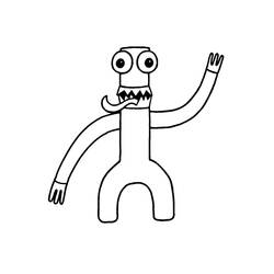 Coloriage Rainbow Friends (Jeux Vidéos) #201300 à imprimer et colorier