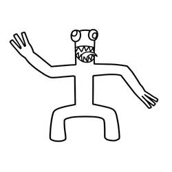 Coloriage Rainbow Friends (Jeux Vidéos) #201301 à imprimer et colorier