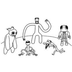 Coloriage Rainbow Friends (Jeux Vidéos) #201306 à imprimer et colorier