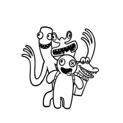 Coloriage Rainbow Friends (Jeux Vidéos) #201313 à imprimer et colorier