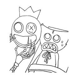 Coloriage Rainbow Friends (Jeux Vidéos) #201315 à imprimer et colorier