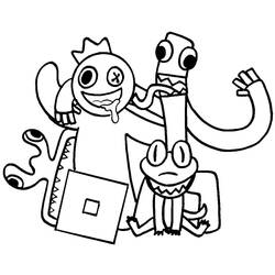 Coloriage Rainbow Friends (Jeux Vidéos) #201318 à imprimer et colorier