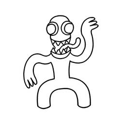 Coloriage Rainbow Friends (Jeux Vidéos) #201319 à imprimer et colorier