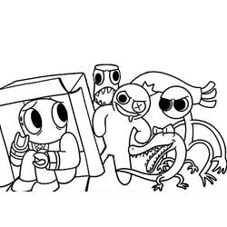 Coloriage Rainbow Friends (Jeux Vidéos) #201320 à imprimer et colorier