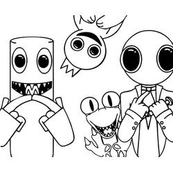 Coloriage Rainbow Friends (Jeux Vidéos) #201323 à imprimer et colorier