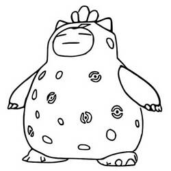 Dessin à colorier: Ronflex (Jeux Vidéos) #181446 - Coloriages à Imprimer Gratuits