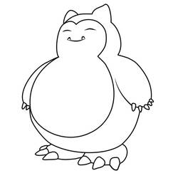 Dessin à colorier: Ronflex (Jeux Vidéos) #181450 - Coloriages à Imprimer Gratuits