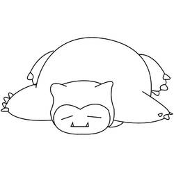 Dessin à colorier: Ronflex (Jeux Vidéos) #181452 - Coloriages à Imprimer Gratuits