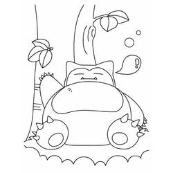 Dessin à colorier: Ronflex (Jeux Vidéos) #181453 - Coloriages à Imprimer Gratuits