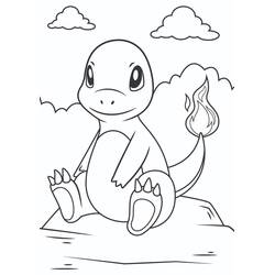 Dessin à colorier: Salamèche (Jeux Vidéos) #178742 - Coloriages à Imprimer Gratuits