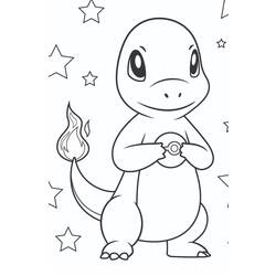 Dessin à colorier: Salamèche (Jeux Vidéos) #178744 - Coloriages à Imprimer Gratuits