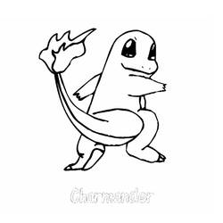 Dessin à colorier: Salamèche (Jeux Vidéos) #178747 - Coloriages à Imprimer Gratuits