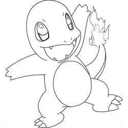 Dessin à colorier: Salamèche (Jeux Vidéos) #178750 - Coloriages à Imprimer Gratuits