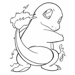 Dessin à colorier: Salamèche (Jeux Vidéos) #178756 - Coloriages à Imprimer Gratuits