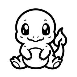 Dessin à colorier: Salamèche (Jeux Vidéos) #219023 - Coloriages à Imprimer Gratuits