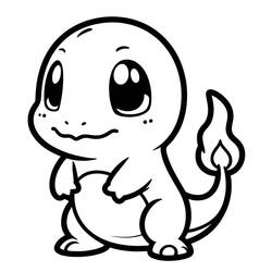 Dessin à colorier: Salamèche (Jeux Vidéos) #219032 - Coloriages à Imprimer Gratuits