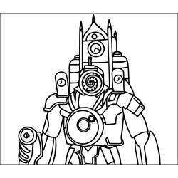 Dessin à colorier: Skibidi Toilet (Jeux Vidéos) #214867 - Coloriages à Imprimer Gratuits