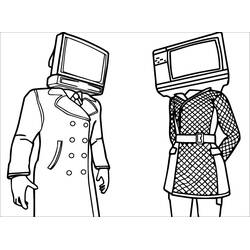 Dessin à colorier: Skibidi Toilet (Jeux Vidéos) #214871 - Coloriages à Imprimer Gratuits